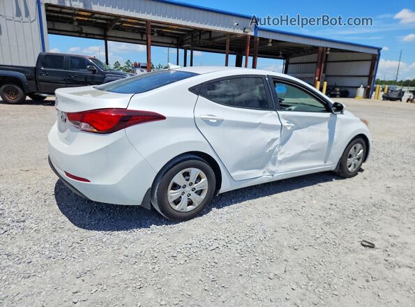 5NPDH4AE4GH685418 2016 HYUNDAI ELANTRA White Задня права чверть
