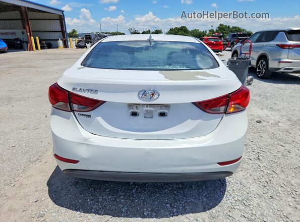 5NPDH4AE4GH685418 2016 HYUNDAI ELANTRA White Вид ззаду