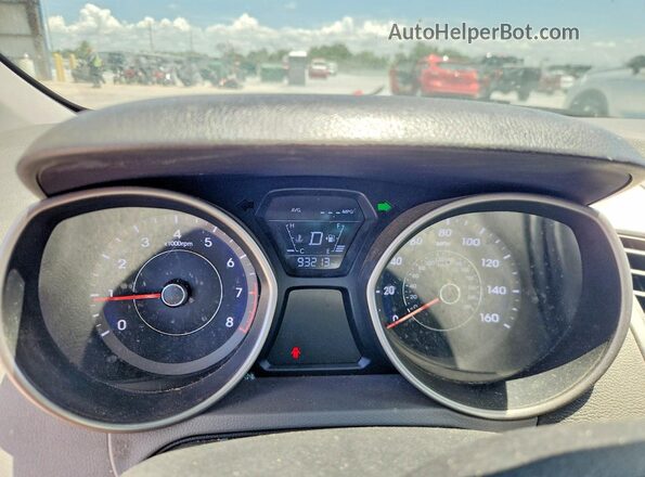 5NPDH4AE4GH685418 2016 HYUNDAI ELANTRA White Вид щитка приладів