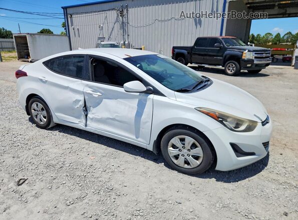 5NPDH4AE4GH685418 2016 HYUNDAI ELANTRA White Передня права чверть