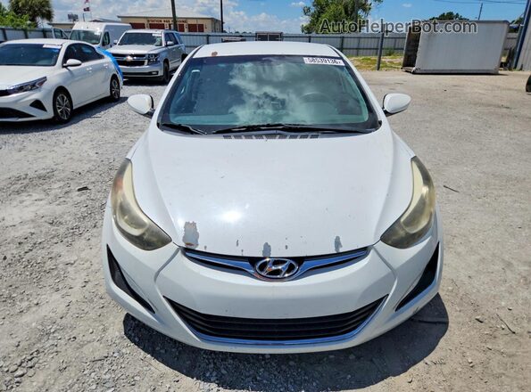 5NPDH4AE4GH685418 2016 HYUNDAI ELANTRA White Вид спереду