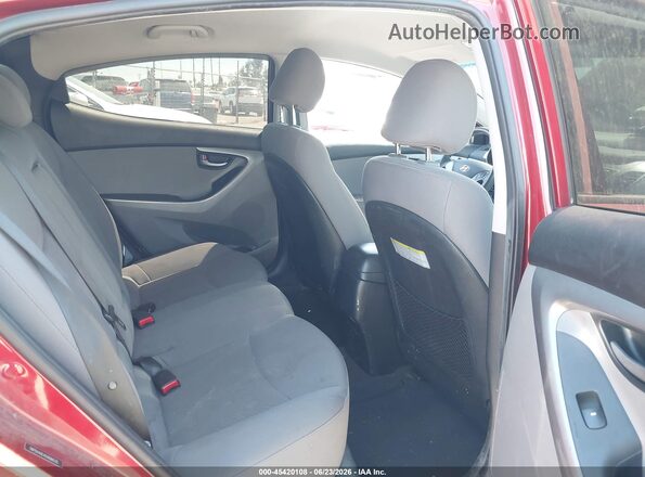 5NPDH4AE4GH686035 2016 HYUNDAI ELANTRA Red VIN sticker view