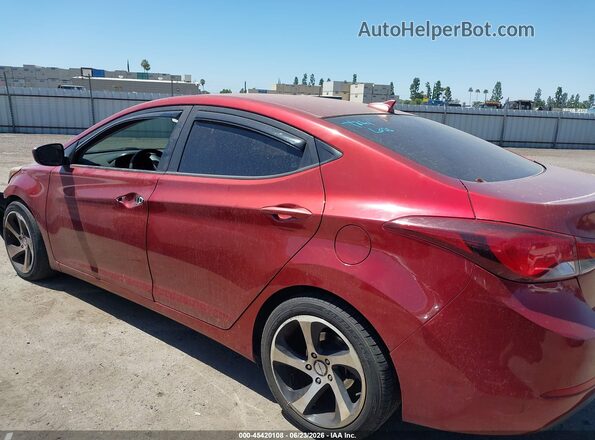 5NPDH4AE4GH686035 2016 HYUNDAI ELANTRA Red 360 interior view