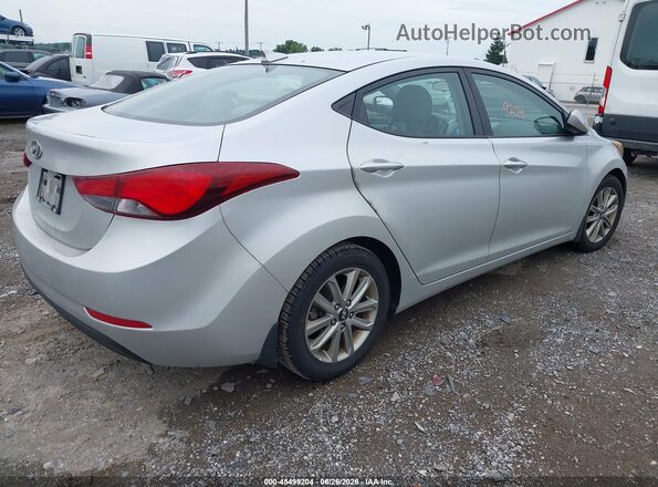 5NPDH4AE4GH688500 2016 HYUNDAI ELANTRA Серебряный Задняя правая четверть