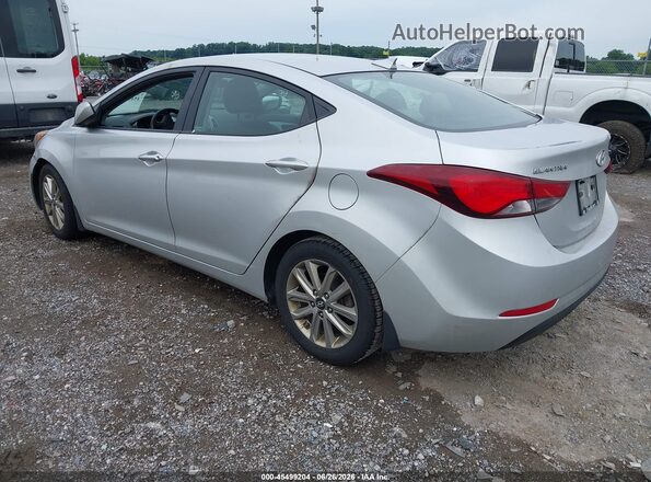 5NPDH4AE4GH688500 2016 HYUNDAI ELANTRA Серебряный Задняя левая четверть