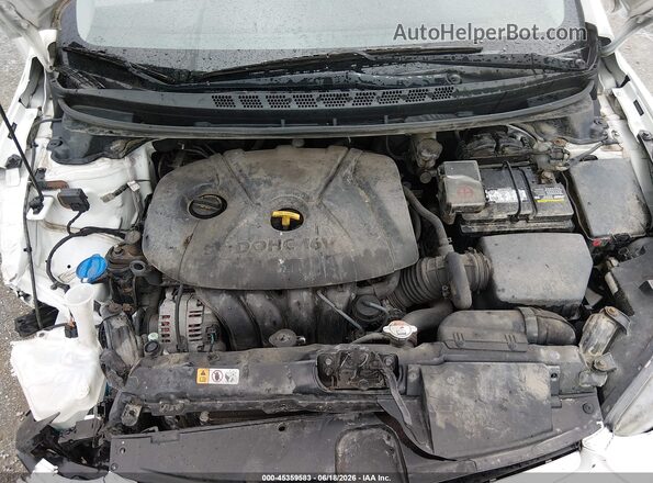 5NPDH4AE4GH690439 2016 HYUNDAI ELANTRA White Widok z tyłu