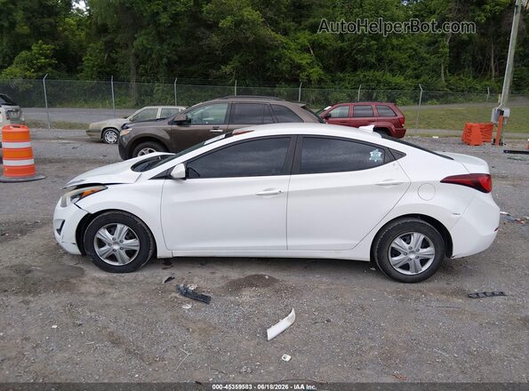 5NPDH4AE4GH690439 2016 HYUNDAI ELANTRA White Widok wnętrza 360 stopni