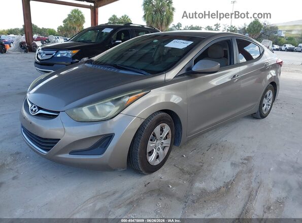 5NPDH4AE4GH695124 2016 HYUNDAI ELANTRA Gold Vista tres cuartos delantera izquierda