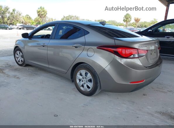 5NPDH4AE4GH695124 2016 HYUNDAI ELANTRA Gold Trasero izquierdo