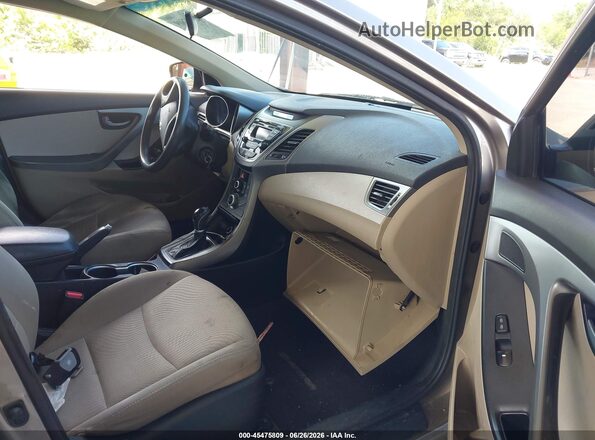 5NPDH4AE4GH695124 2016 HYUNDAI ELANTRA Gold Vista interior delantera