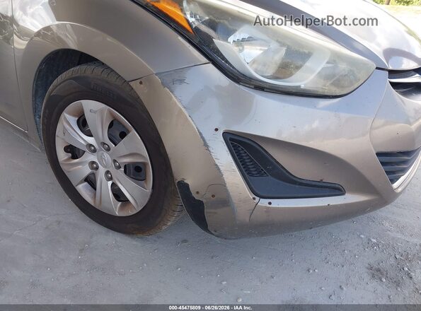 5NPDH4AE4GH695124 2016 HYUNDAI ELANTRA Gold Vista frontal