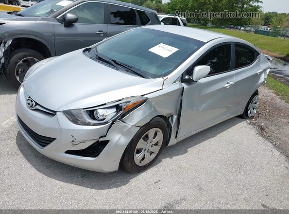 5NPDH4AE4GH696693 2016 HYUNDAI ELANTRA Silver 