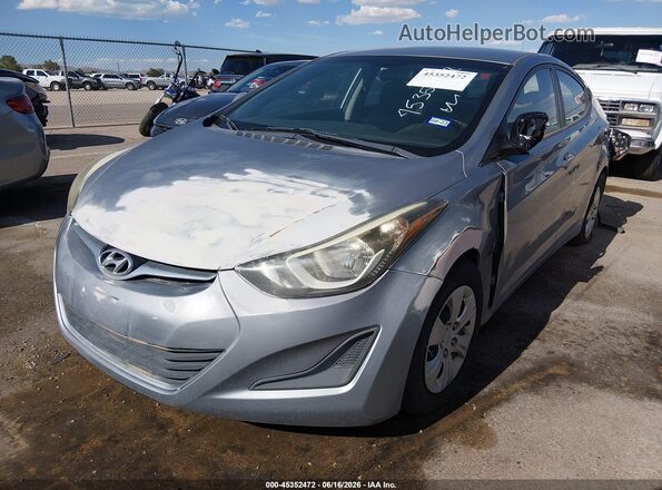 5NPDH4AE4GH707207 2016 HYUNDAI ELANTRA Silver Передня ліва чверть