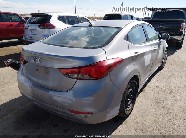 5NPDH4AE4GH707207 2016 HYUNDAI ELANTRA Silver Задня права чверть
