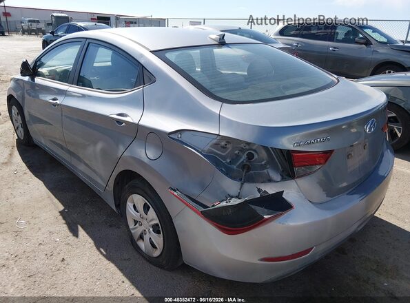 5NPDH4AE4GH707207 2016 HYUNDAI ELANTRA Silver Вид спереду