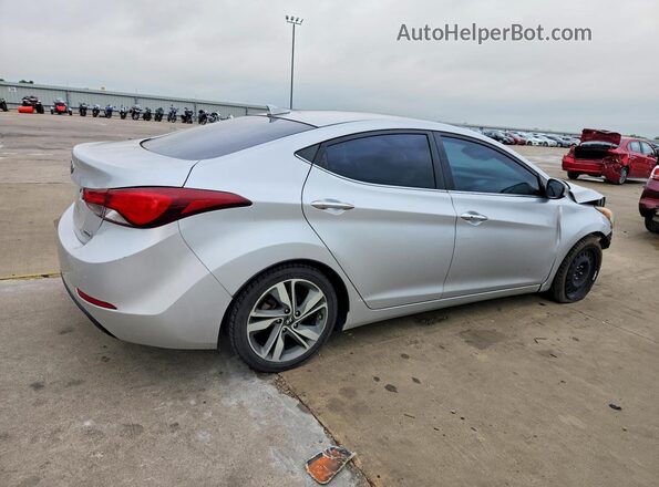 5NPDH4AE4GH713136 2016 HYUNDAI ELANTRA Silver Հետևի աջ