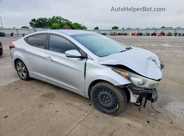 5NPDH4AE4GH713136 2016 HYUNDAI ELANTRA Silver Առջևի աջ