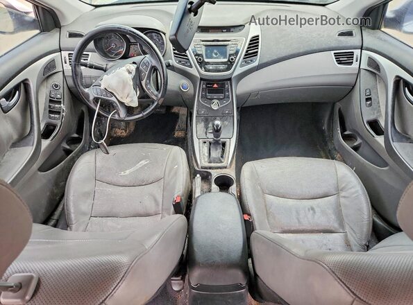 5NPDH4AE4GH713136 2016 HYUNDAI ELANTRA Silver Առջևի վահանակի տեսք
