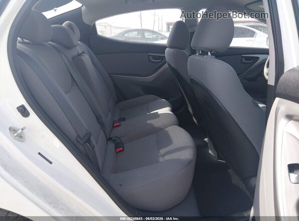 5NPDH4AE4GH718384 2016 HYUNDAI ELANTRA White VIN կոդի պիտակի տեսք
