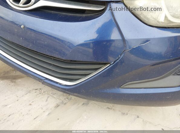 5NPDH4AE4GH720023 2016 HYUNDAI ELANTRA Blue 