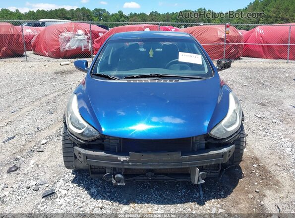 5NPDH4AE4GH735055 2016 HYUNDAI ELANTRA Blue Вид спереду