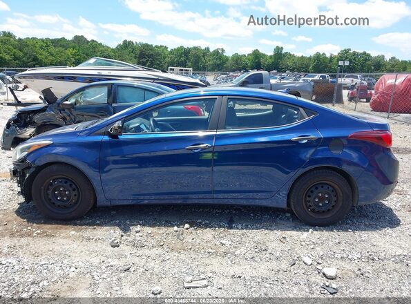 5NPDH4AE4GH735055 2016 HYUNDAI ELANTRA Blue Панорамний вид салону 360°