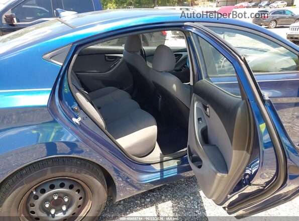 5NPDH4AE4GH735055 2016 HYUNDAI ELANTRA Blue Вид наклейки з VIN-кодом