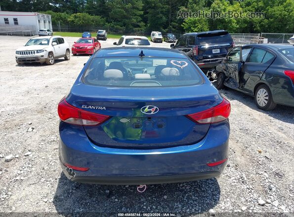 5NPDH4AE4GH735055 2016 HYUNDAI ELANTRA Blue 