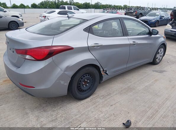 5NPDH4AE4GH741535 2016 HYUNDAI ELANTRA Gray Задня права чверть