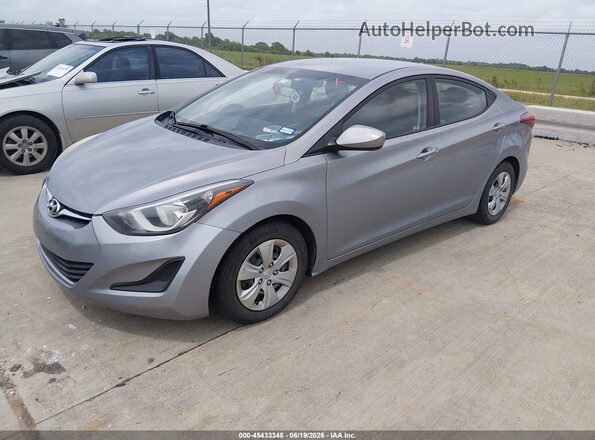 5NPDH4AE4GH741535 2016 HYUNDAI ELANTRA Gray Передня ліва чверть