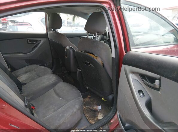 5NPDH4AE4GH753202 2016 HYUNDAI ELANTRA Red Vista de la etiqueta del VIN