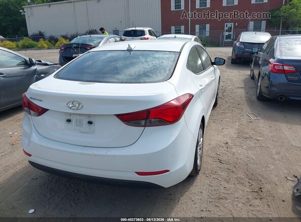 5NPDH4AE4GH765818 2016 HYUNDAI ELANTRA White Rear right