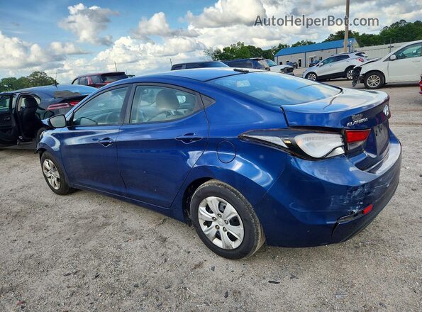 5NPDH4AE4GH766497 2016 HYUNDAI ELANTRA Blue 