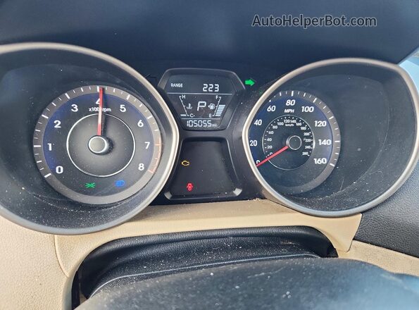 5NPDH4AE4GH766497 2016 HYUNDAI ELANTRA Blue 