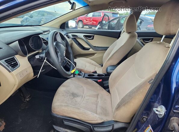 5NPDH4AE4GH766497 2016 HYUNDAI ELANTRA Blue 