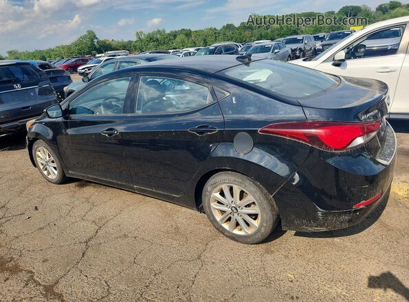 5NPDH4AE4GH769299 2016 HYUNDAI ELANTRA Black Tył lewy