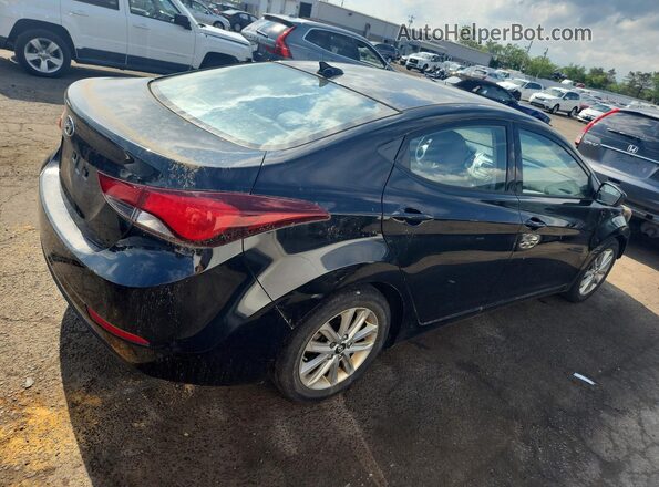 5NPDH4AE4GH769299 2016 HYUNDAI ELANTRA Black Tył prawy