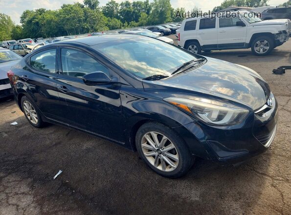 5NPDH4AE4GH769299 2016 HYUNDAI ELANTRA Black Przód prawy