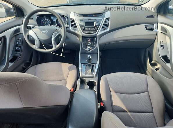 5NPDH4AE4GH769299 2016 HYUNDAI ELANTRA Black Widok deski rozdzielczej