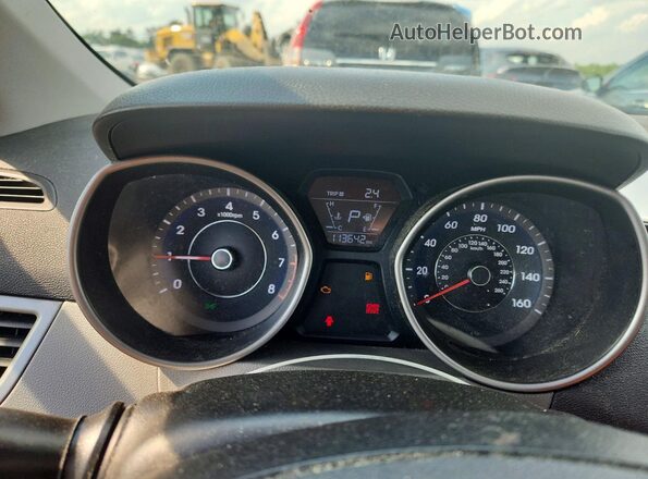 5NPDH4AE4GH769299 2016 HYUNDAI ELANTRA Black Widok zestawu wskaźników
