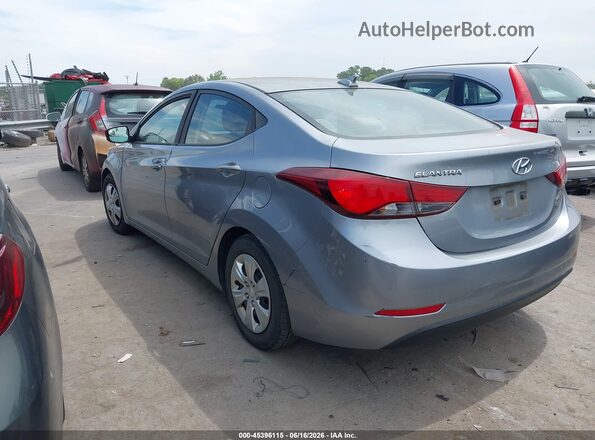 5NPDH4AE4GH780920 2016 HYUNDAI ELANTRA Silver Հետևի ձախ