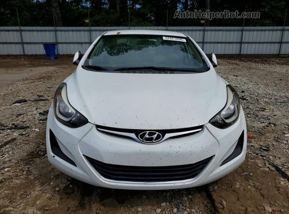 5NPDH4AE4GH792887 2016 HYUNDAI ELANTRA Белый Вид спереди