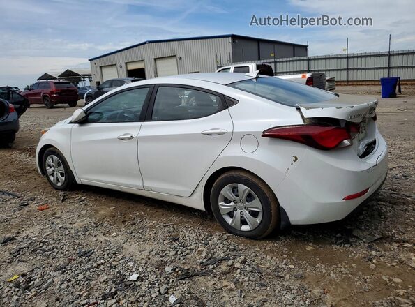 5NPDH4AE4GH792887 2016 HYUNDAI ELANTRA Белый Задняя левая четверть