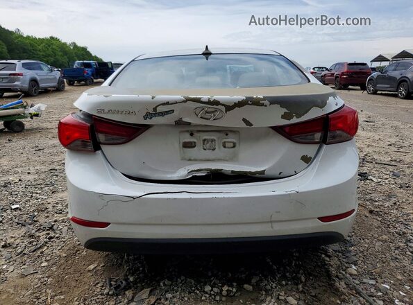 5NPDH4AE4GH792887 2016 HYUNDAI ELANTRA Белый Вид сзади