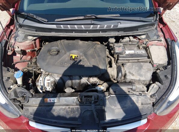 5NPDH4AE4GH797958 2016 HYUNDAI ELANTRA Red Widok z tyłu