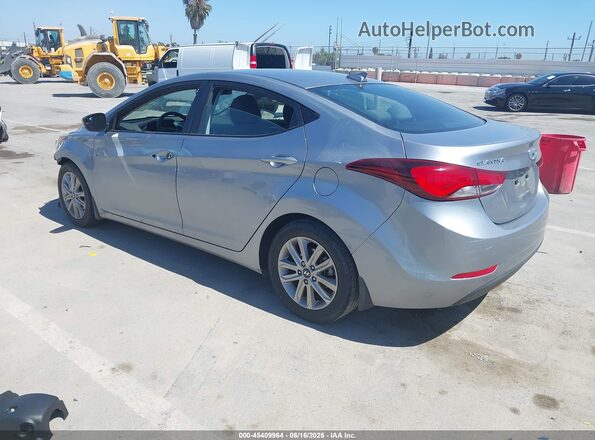 5NPDH4AE5GH662410 2016 HYUNDAI ELANTRA Silver Trasero izquierdo