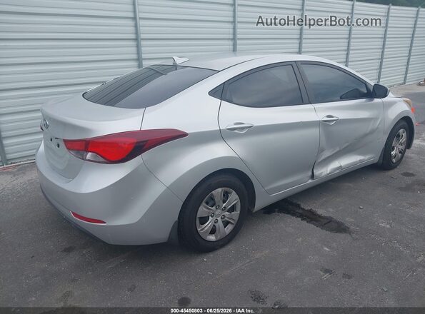 5NPDH4AE5GH667025 2016 HYUNDAI ELANTRA Silver Tył prawy