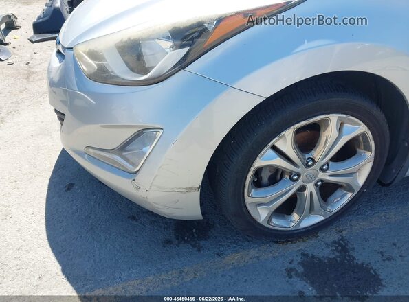 5NPDH4AE5GH669552 2016 HYUNDAI ELANTRA Серебряный Вид спереди