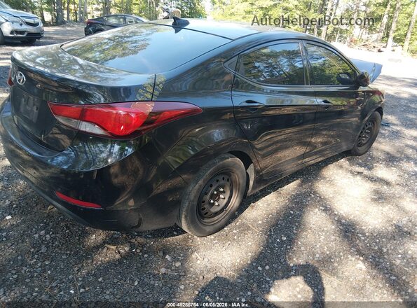 5NPDH4AE5GH669874 2016 HYUNDAI ELANTRA Black Rear right