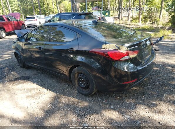 5NPDH4AE5GH669874 2016 HYUNDAI ELANTRA Black Rear left